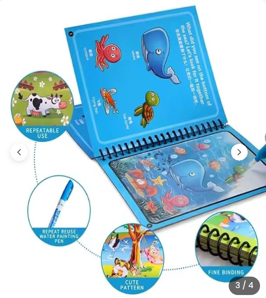 🎨 WaterPlay Art Kit ✨ | Magic Water Coloring Book for Kids 🖌️